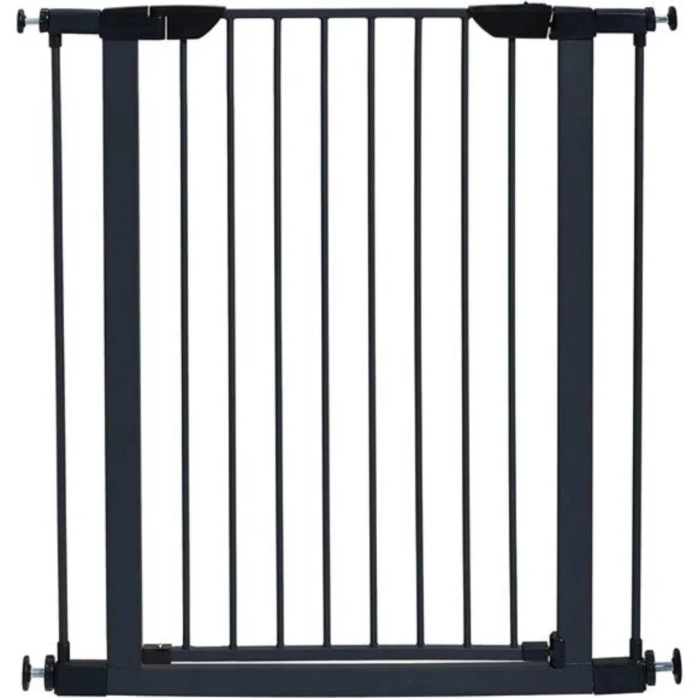 Homes for Pets 39Inches Tall Walk-Though Steel Pet Gate,Pressure Mounted DogGate